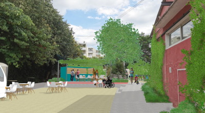 Perspective aménagement rue de la tendresse