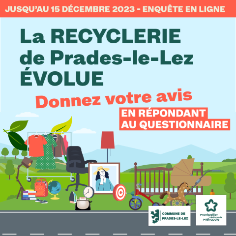 La recyclerie de Prades-le-Lez évolue : donnez votre avis jusqu'au 15 décembre 2023